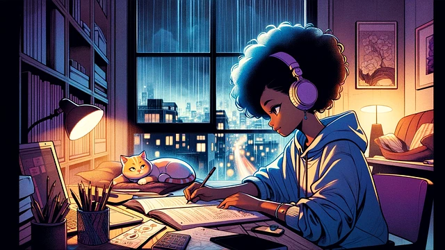 로파이(Lo-fi) 힙합 감성 사진