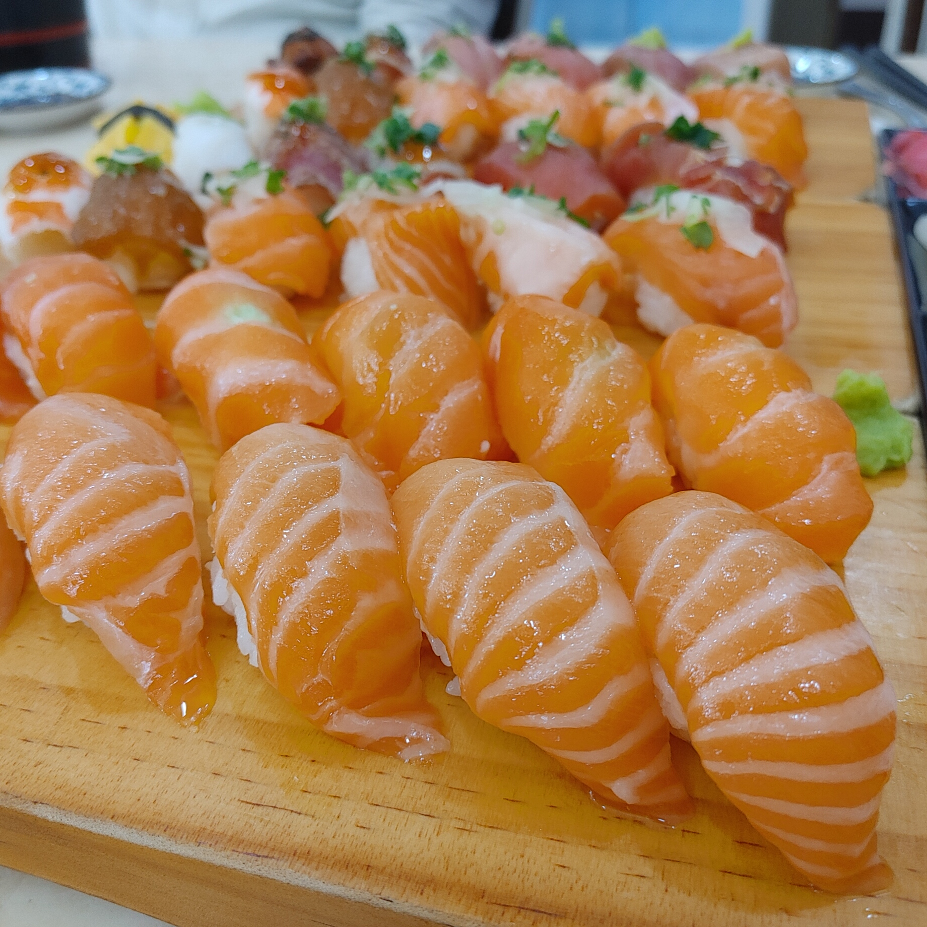 속리산 믿음초밥 연어 초밥