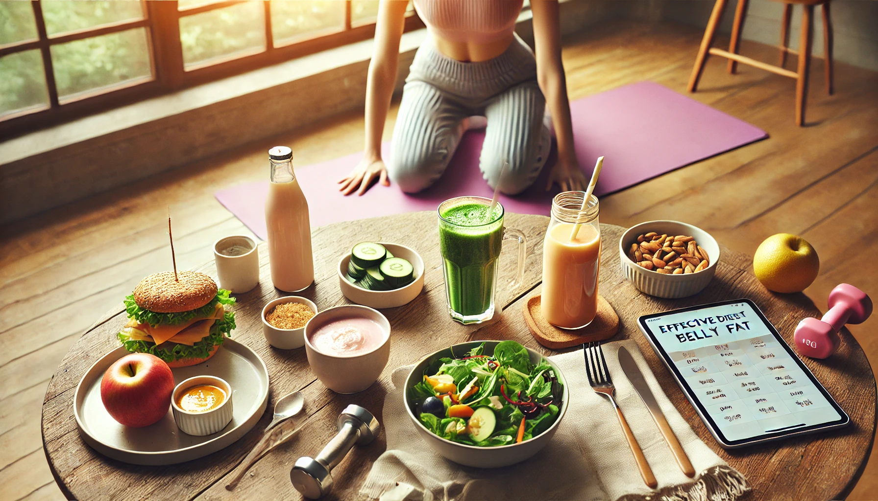 뱃살 빼는 데 효과적인 식단과 운동