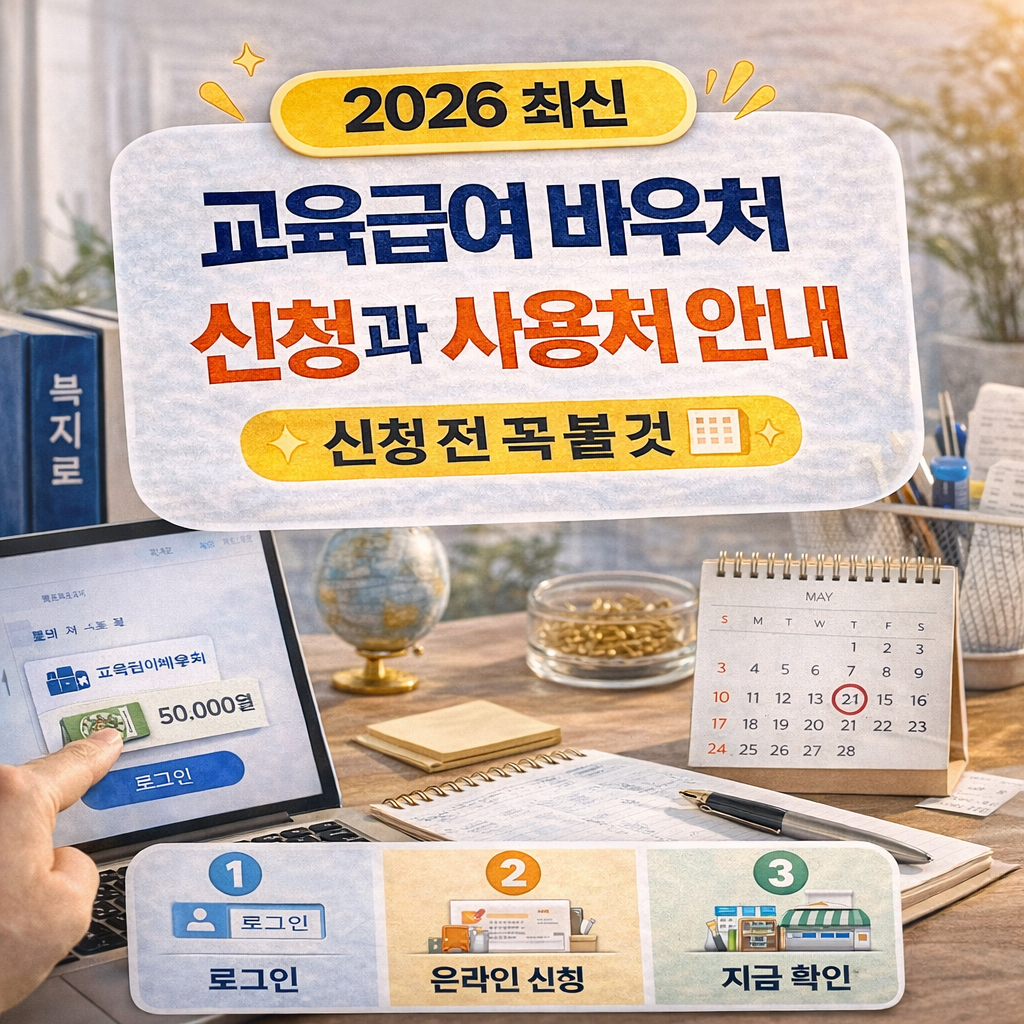 교육급여 바우처 신청과 사용처 안내 2026 신청 전 꼭 볼 것