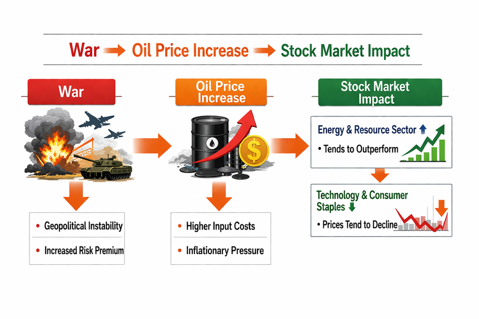 전쟁으로 인한 고유가 고환률의 흐름 이미지