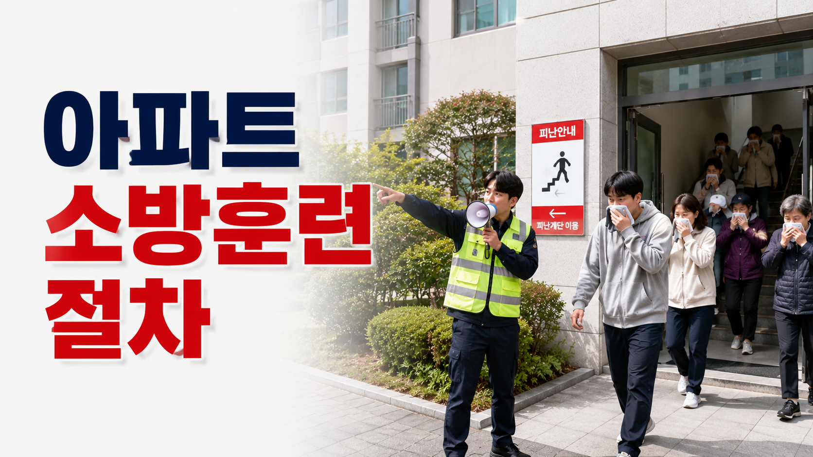 아파트 소방훈련 절차 총정리 관리사무소 준비부터 대피훈련까지
