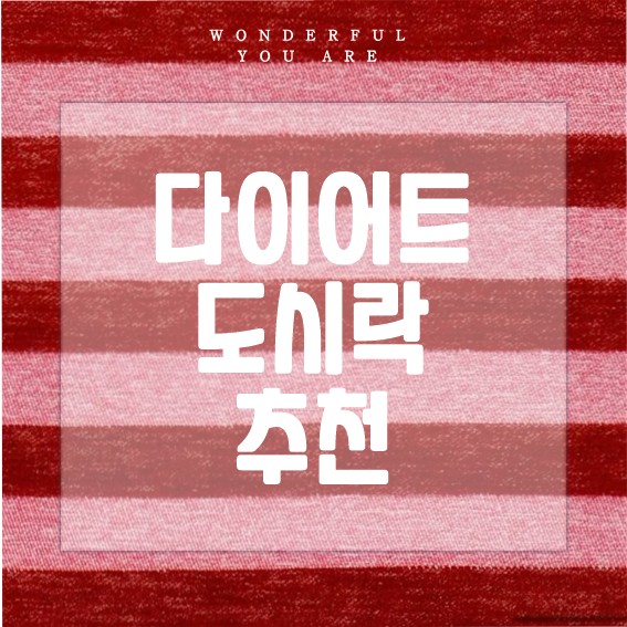 다이어트 도시락 추천과 만드는 법까지 알짜정보