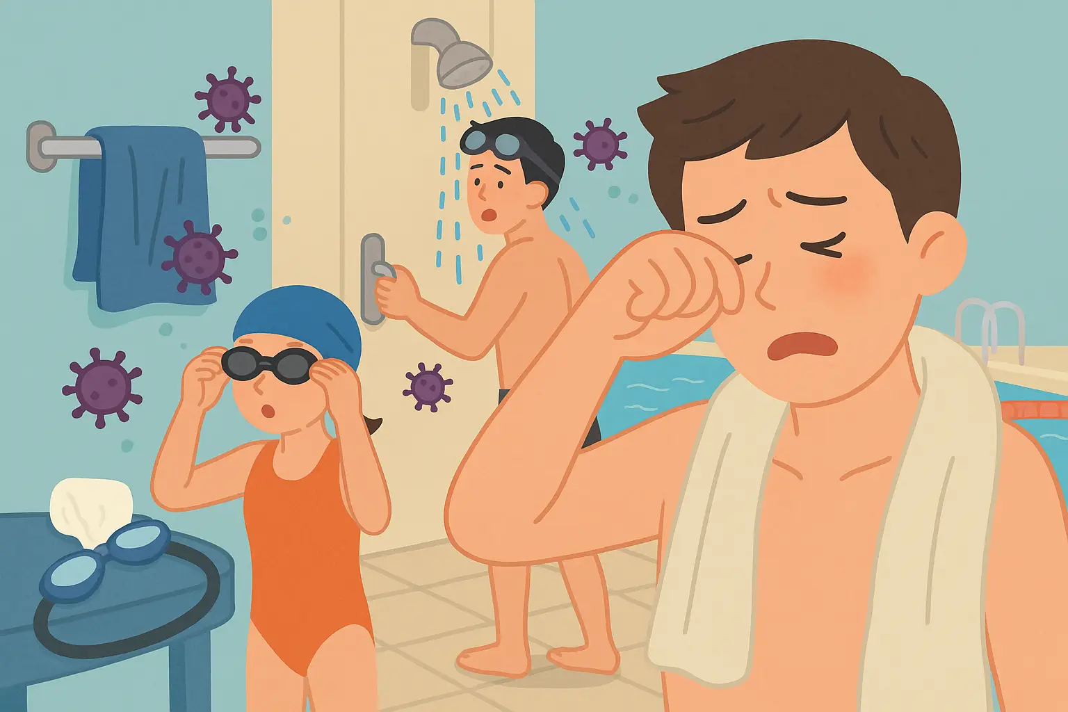 눈병은 물속보다 물 밖에서 더 자주 옮습니다 &mdash; 가까이에 있는 감염의 실체