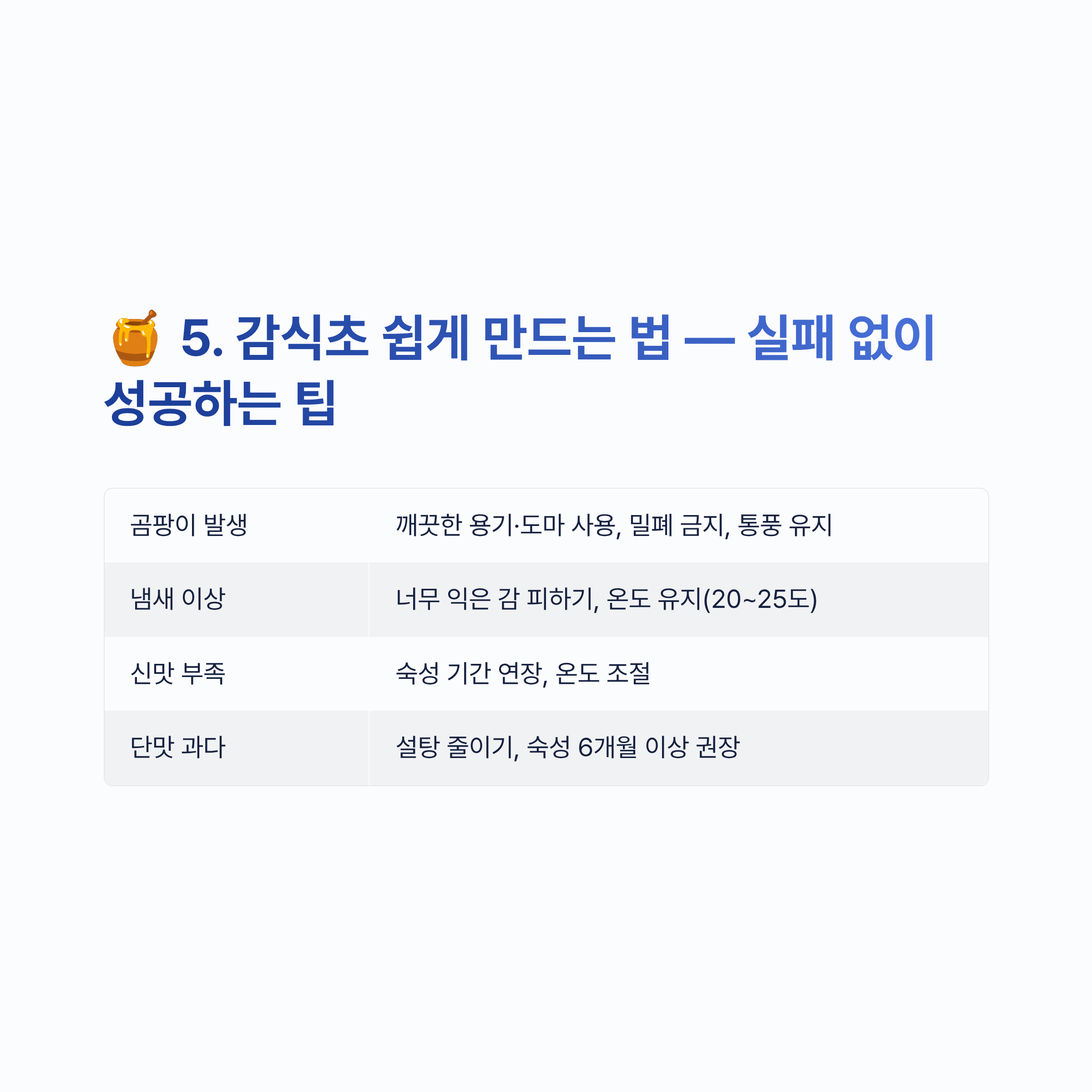 감식초 쉽게 만드는 법 알아보기