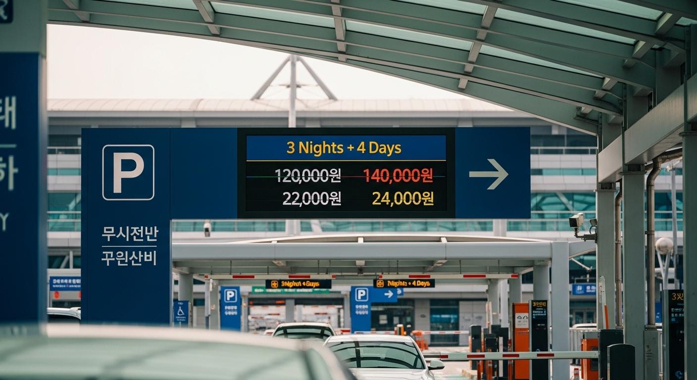 인천공항 주차요금 3박4일