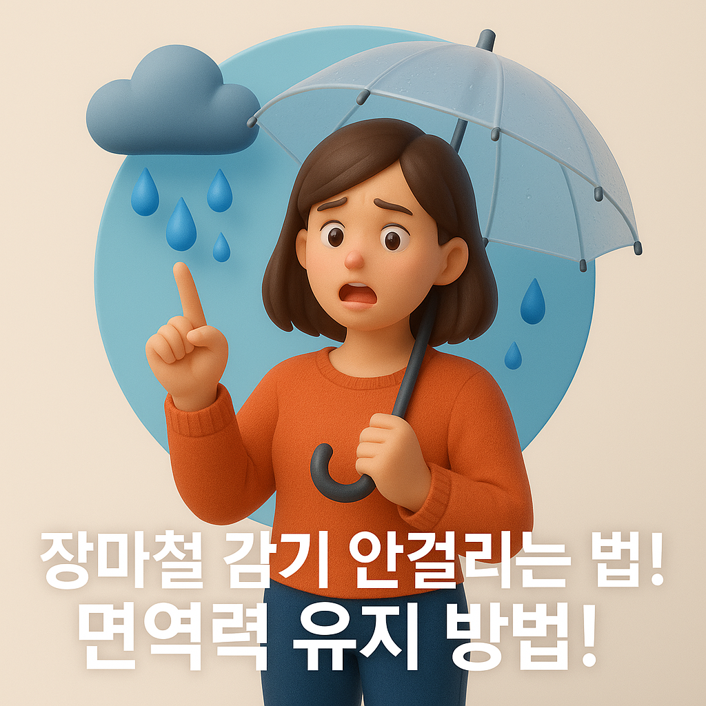 장마처 감기 안걸리는 면역력 유지 방법