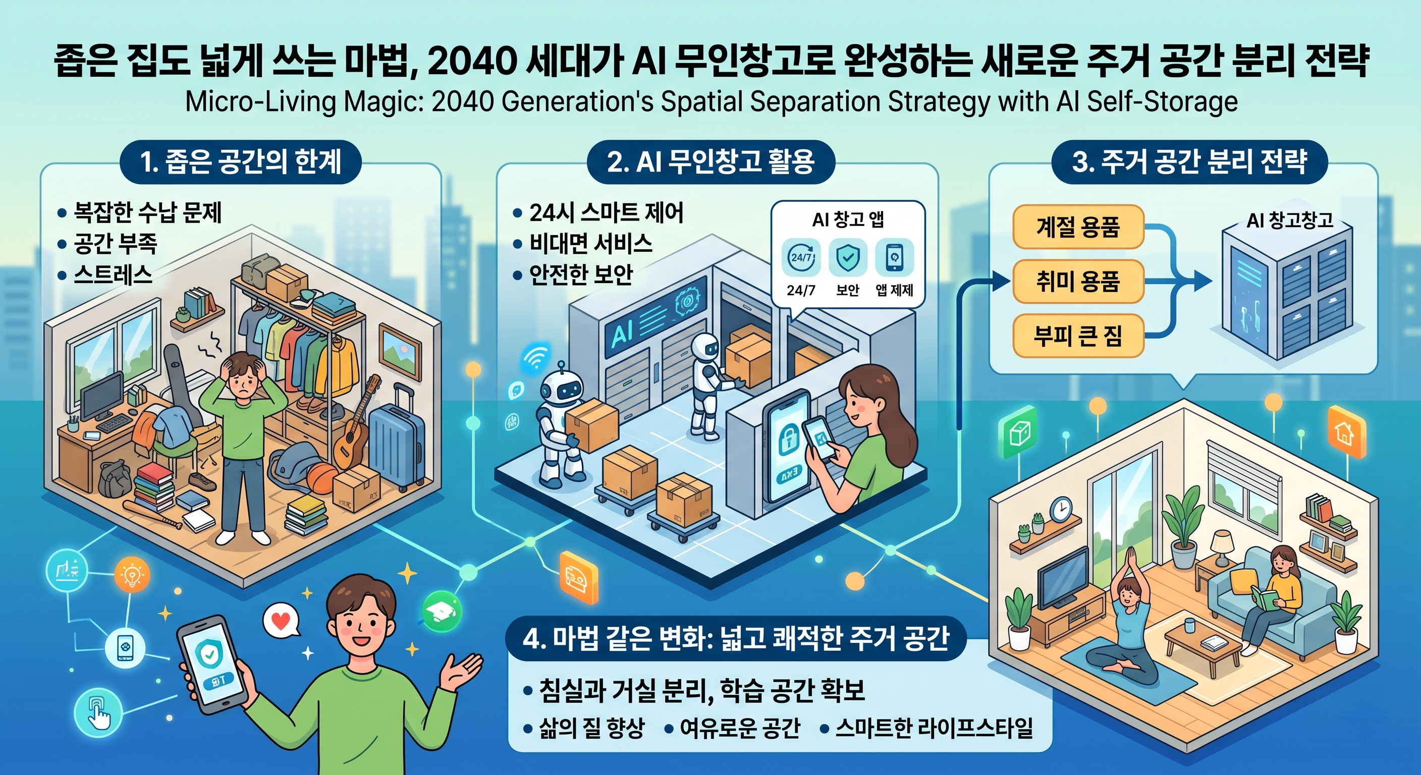 좁은 집도 넓게 쓰는 마법