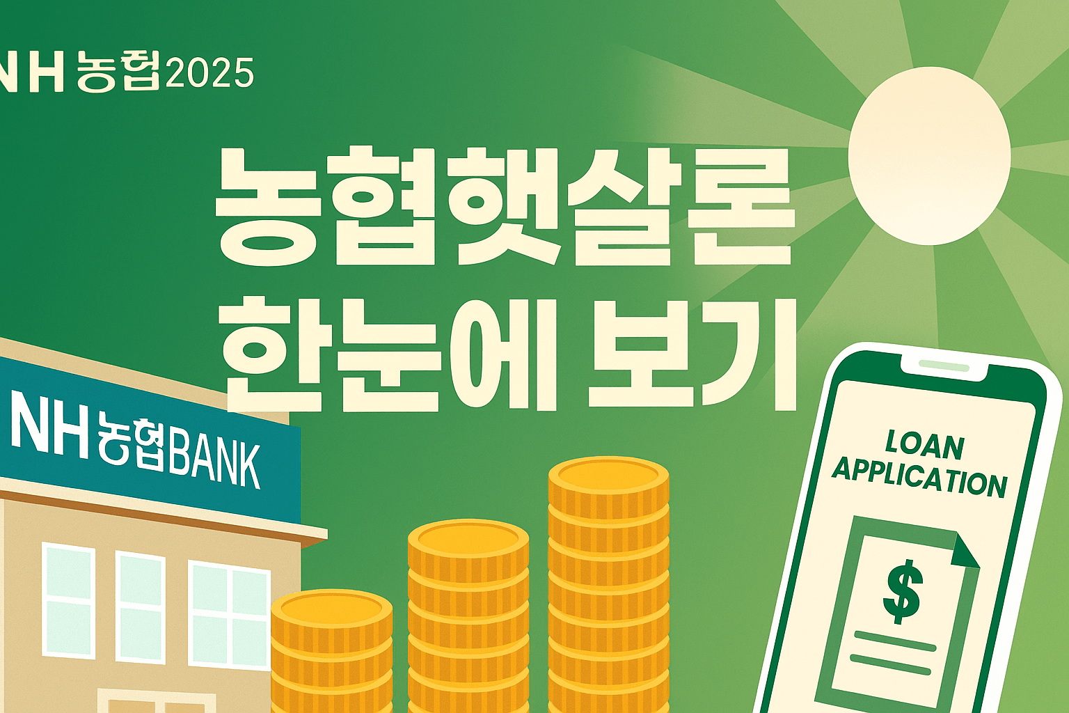 농협햇살론 2025 정부지원 저금리 서민금융 대출 안내 썸네일 이미지