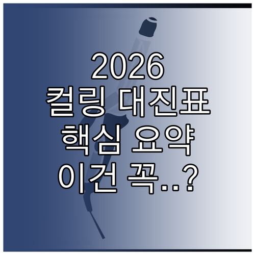 2026 동계올림픽 컬링 믹스더블 주..