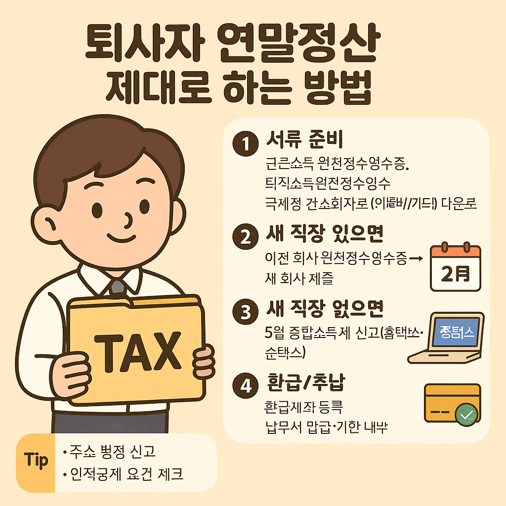 퇴사자 연말정산 제대로 하는 방법