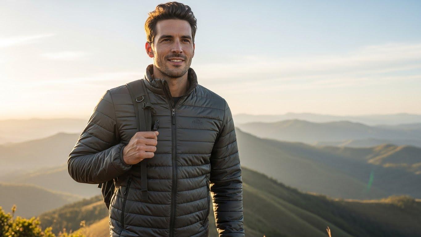 남자 경량패딩