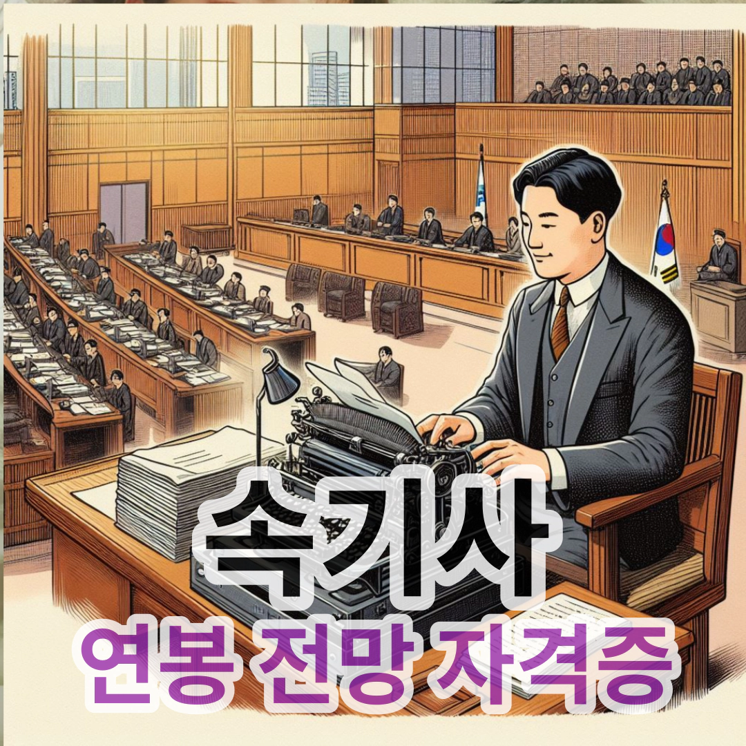 속기사 연봉 전망 자격증