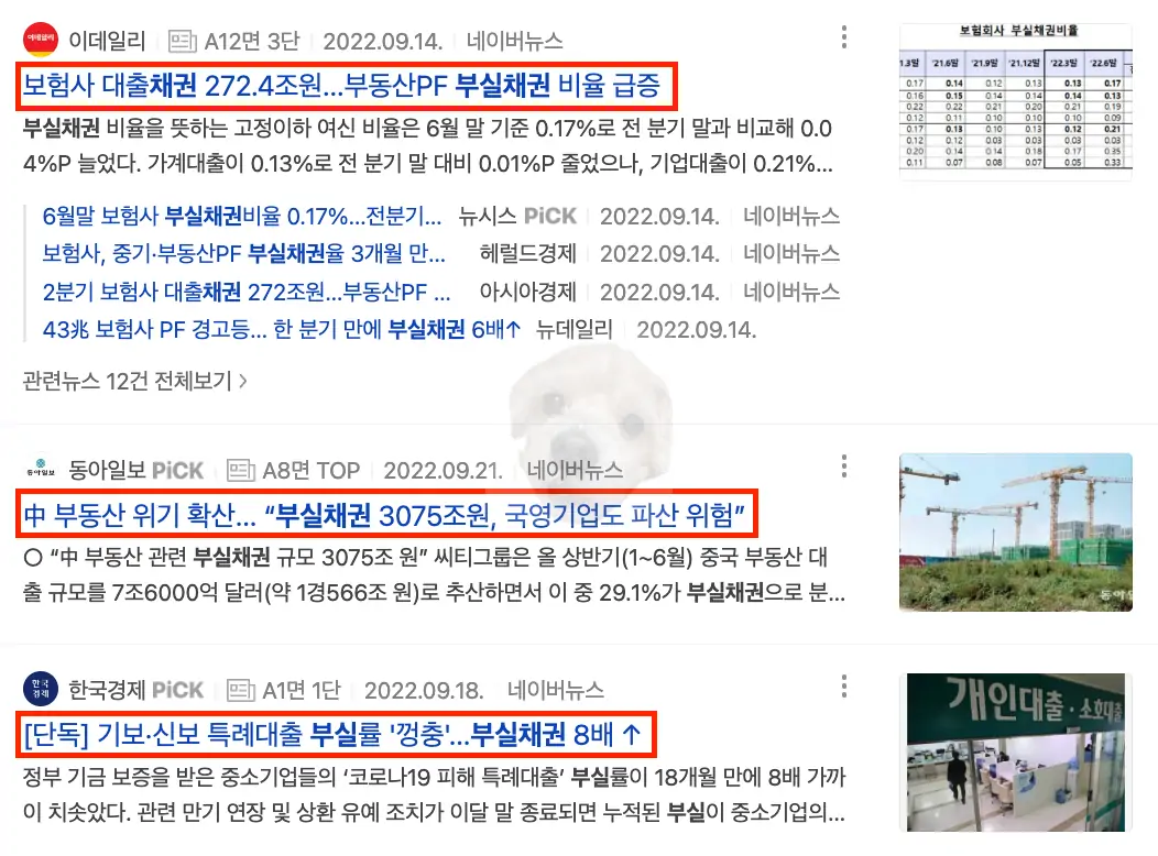 부실채권 관련 뉴스 기사