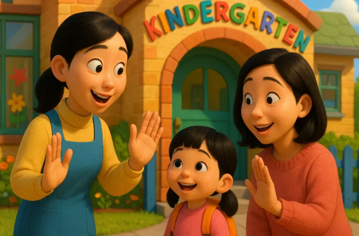 유치원 선생님 학부모 인사