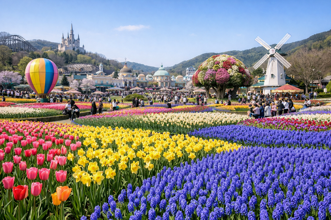 봄꽃 120만 송이의 향연, 20일 개막 용인 에버랜드 튤립축제 할인 받는 법