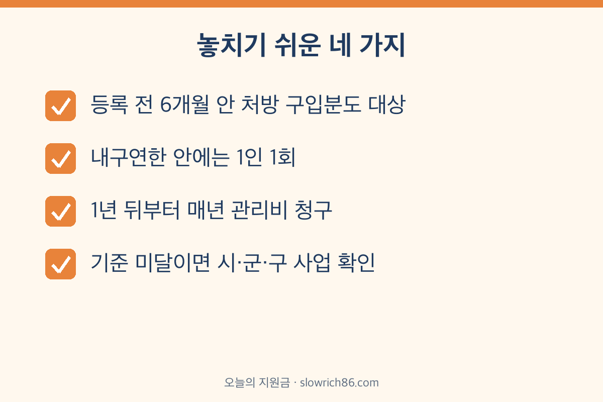 노인 보청기 지원 놓치기 쉬운 것 등록 전 6개월 내구연한 후기적합관리 지자체