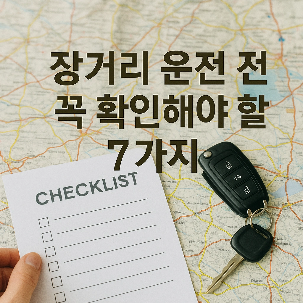 “이거 몰랐죠” 장거리 운전 전 꼭 확인해야 할 7가지
