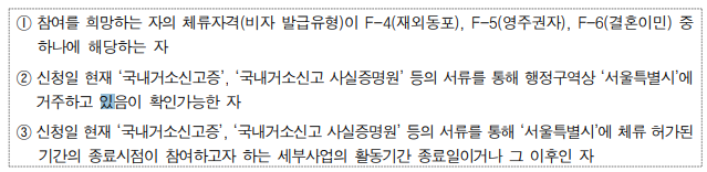 보람일자리 외국인 신청조건