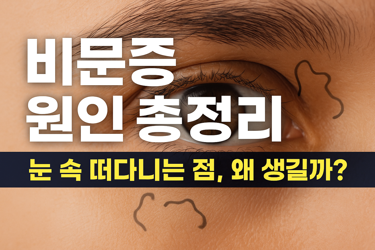비문증 원인 총정리|눈 속 떠다니는 점, 왜 생길까? , 이미지 - 챗지피티