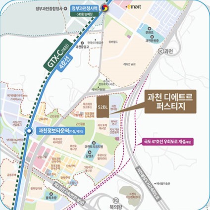 과천 디에트르퍼스티지 입지환경