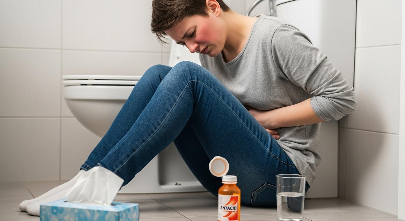 독감 증상 설사 복통