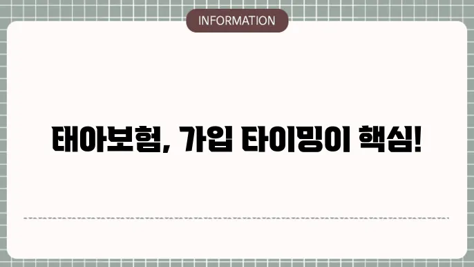 태아보험 언제 가입하기 좋은 시점은?