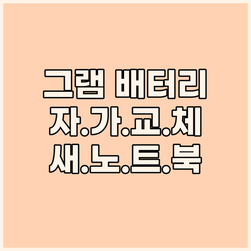 LG Gram 배터리 교체 후기! 내..