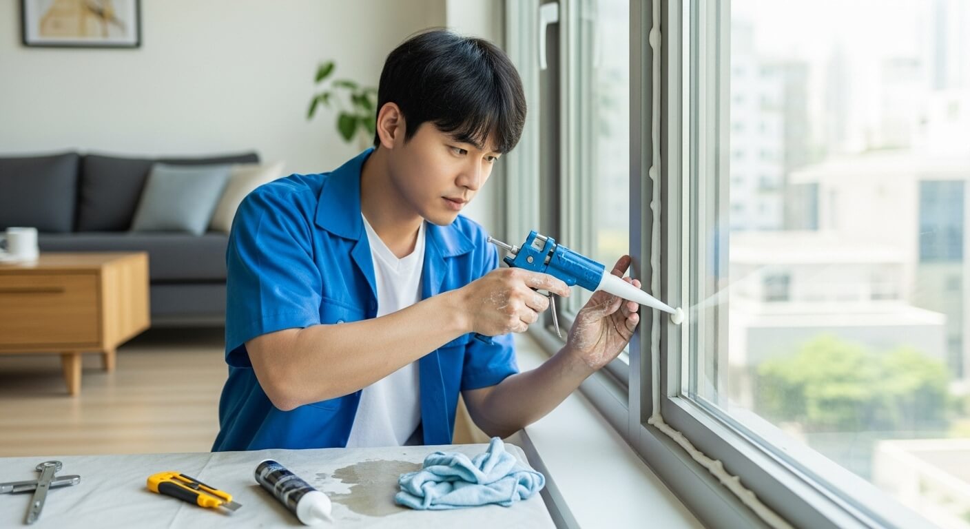 창문 방풍 셀프 시공 방법