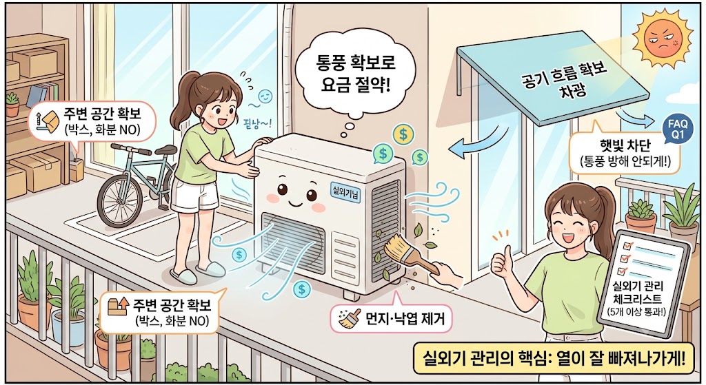 실외기 관리법