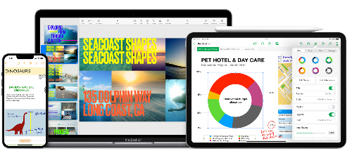 tvOS 앱 및 소프트웨어, 사파리 브라우저, iWork 제품군