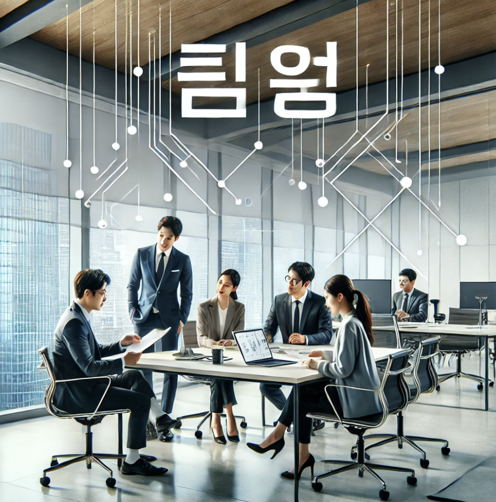 공익법인 회의 중인 사무실