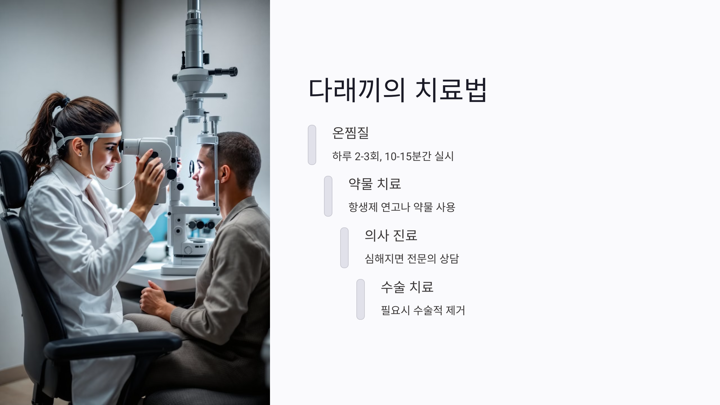 다래끼의 치료법과 관리 방법