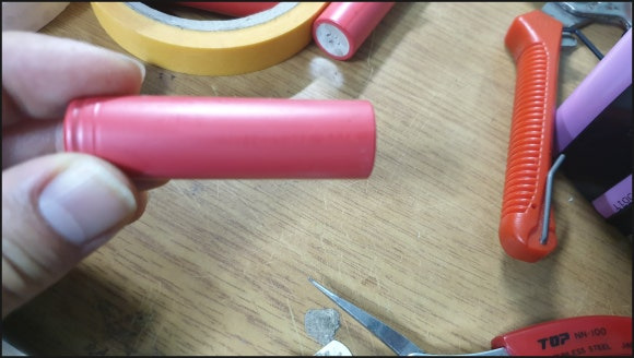 후지쿠라 btr-09a 배터리에 사용된 산요 리튬이온 배터리