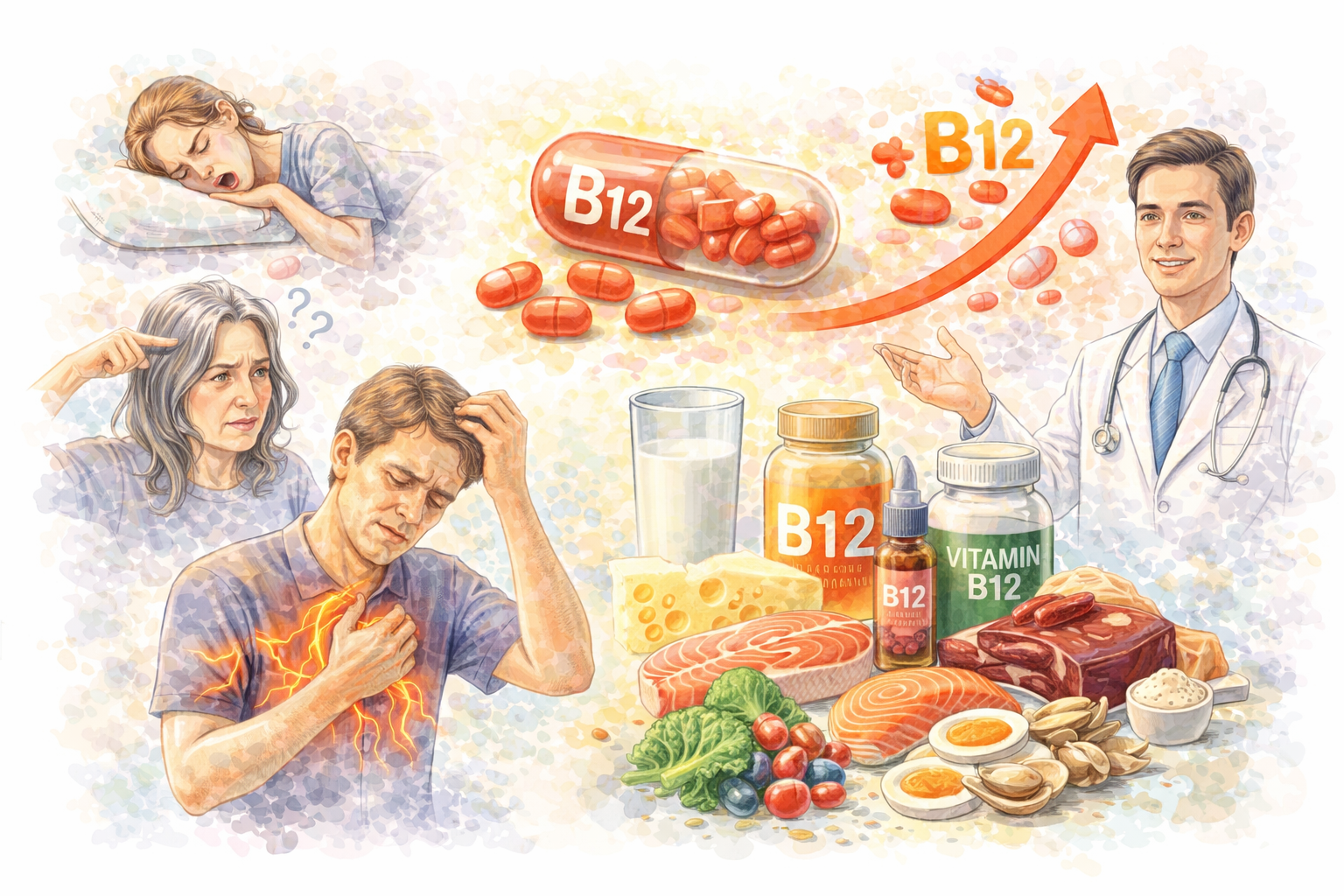 비타민 B12 결핍 증상과 수치 높이는 법