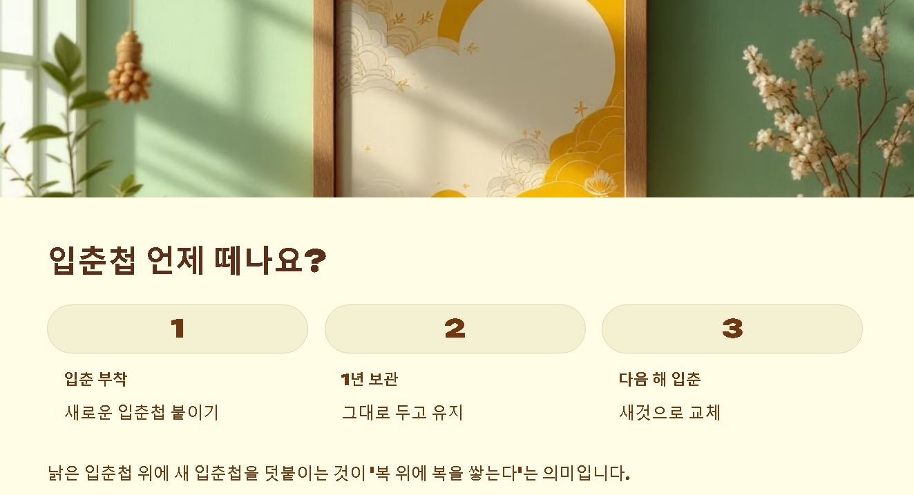 입춘대길 붙이는 방법 총정리