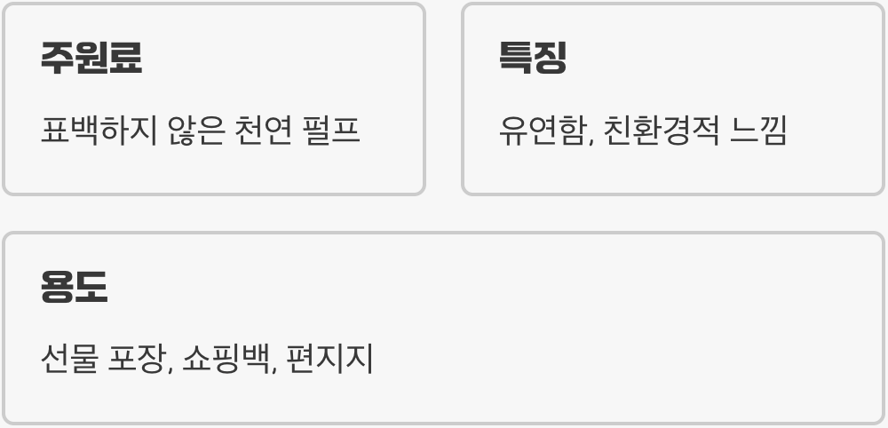 자연의 감성, 크래프트지 (Kraft Paper)