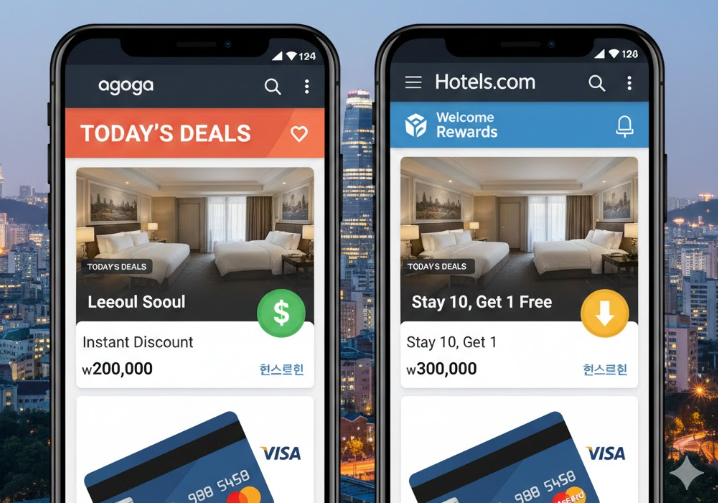 아고다 호텔스닷컴 어디가 더 저렴할까?