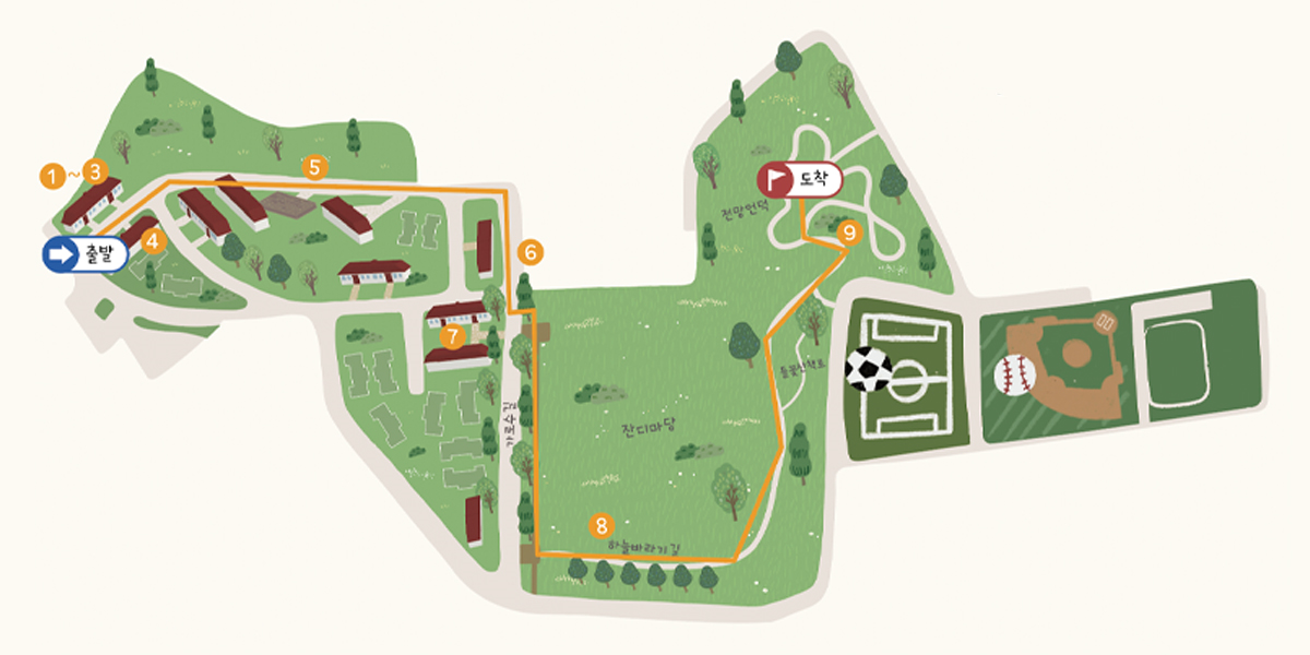 용산-어린이-정원-워킹투어-지도