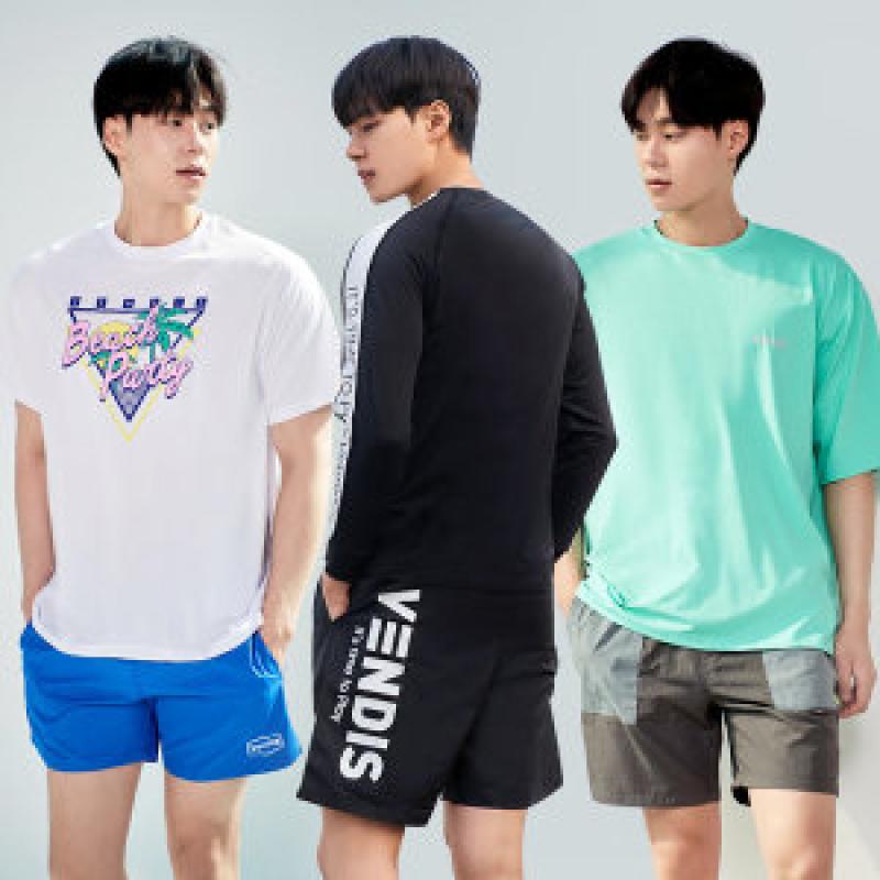 벤디스익스트림 남자 래쉬가드 세트 집업 수영복 나시 팬츠