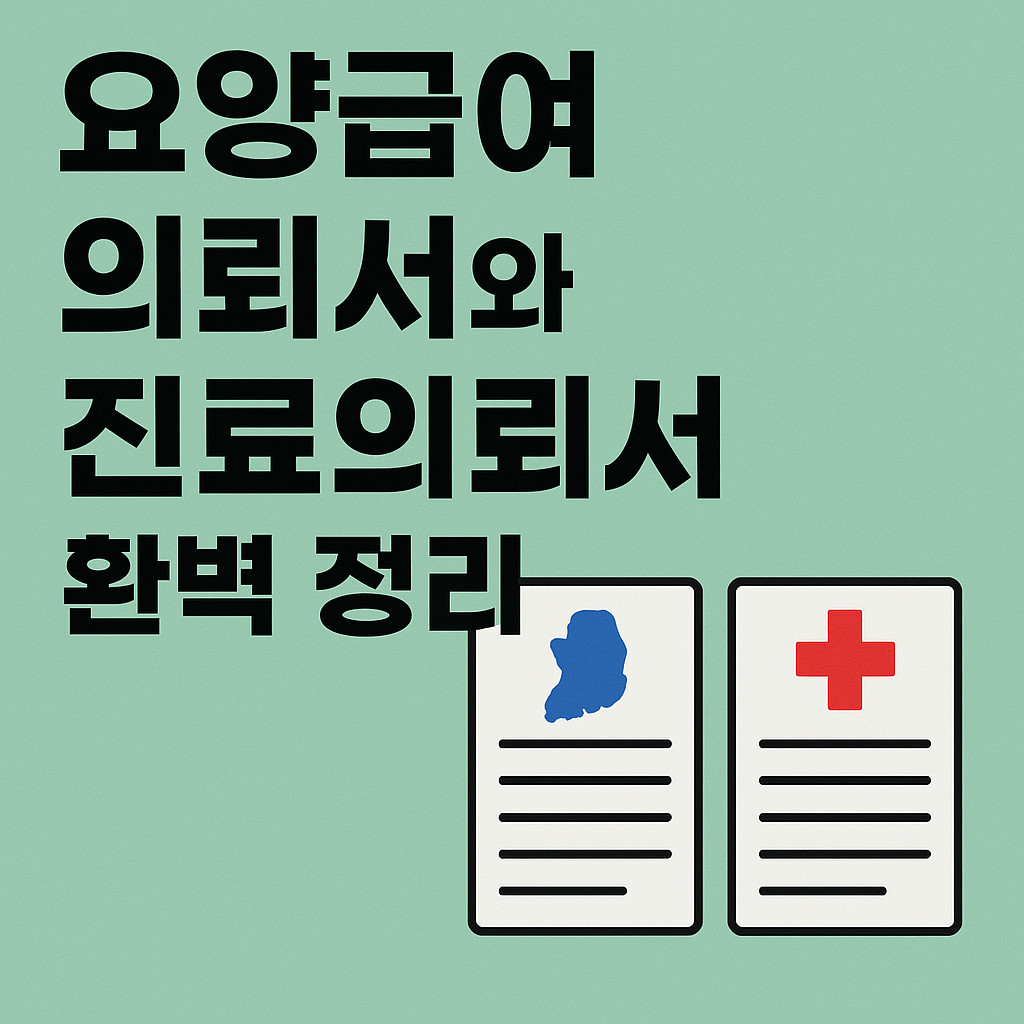 요양급여 의뢰서와 진료의뢰서 관련 사진