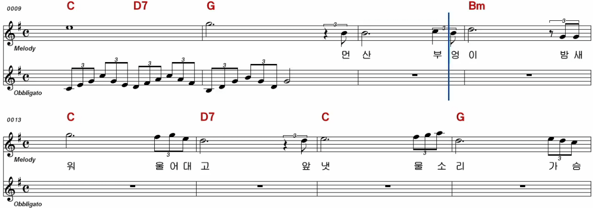 김연숙 - 초연 악보