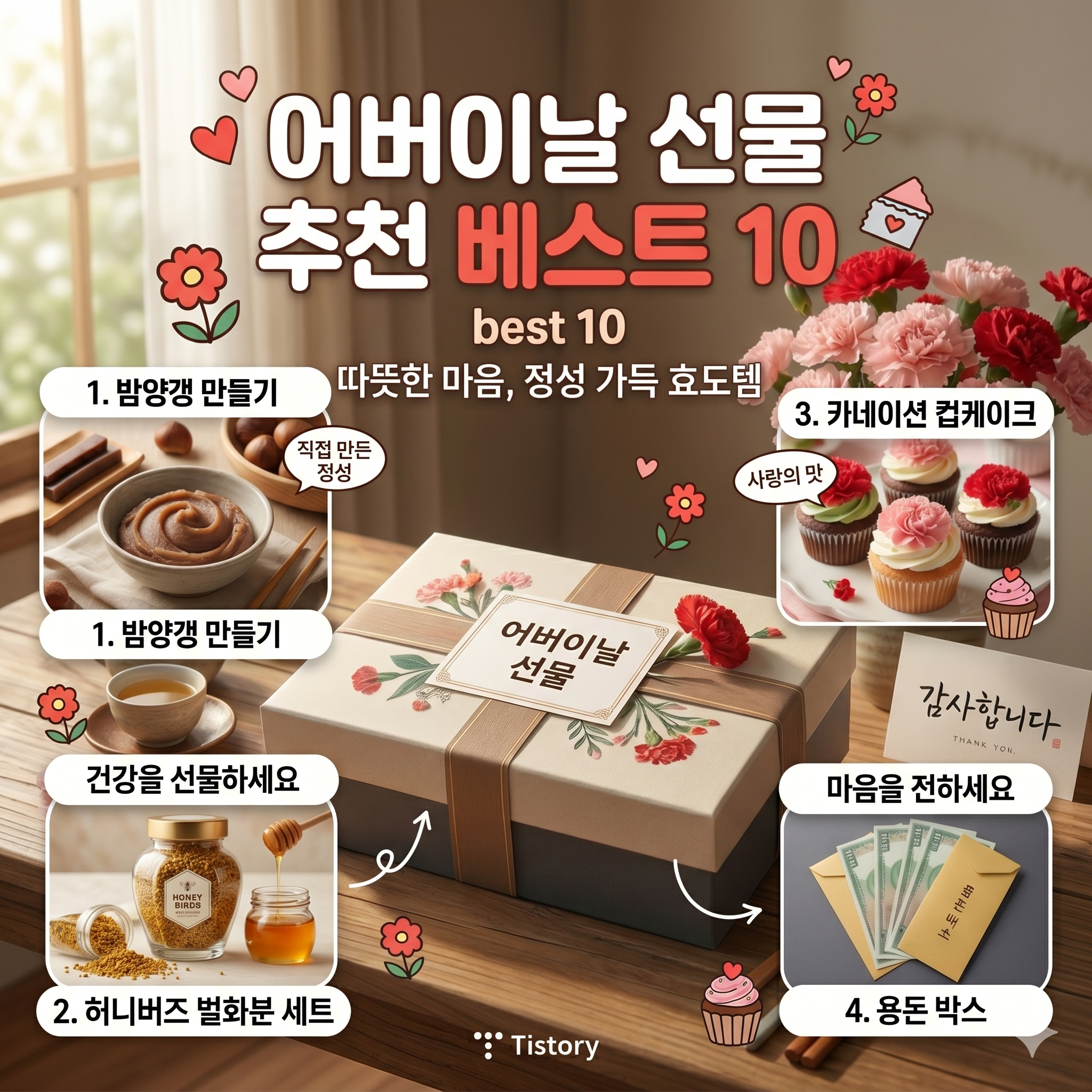 어버이날 선물 추천 Best 10 및 마음을 전하는 문구 가이드