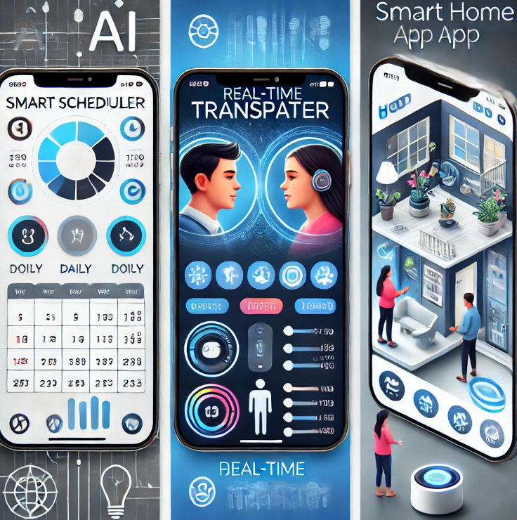 AI 앱 비교분석 (스케줄러, 통역기, 가정기기) 관련 이미지