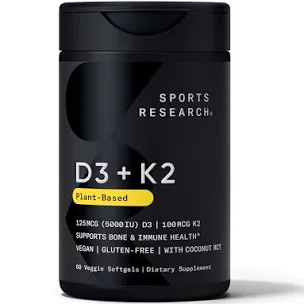 Sports Research - Vitamin K2 with D3