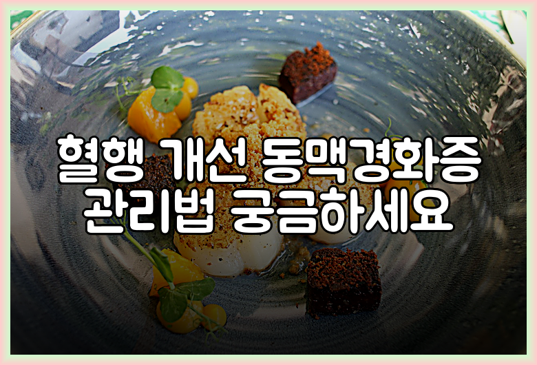 혈행 개선 동맥경화증 관리법 궁금하세요