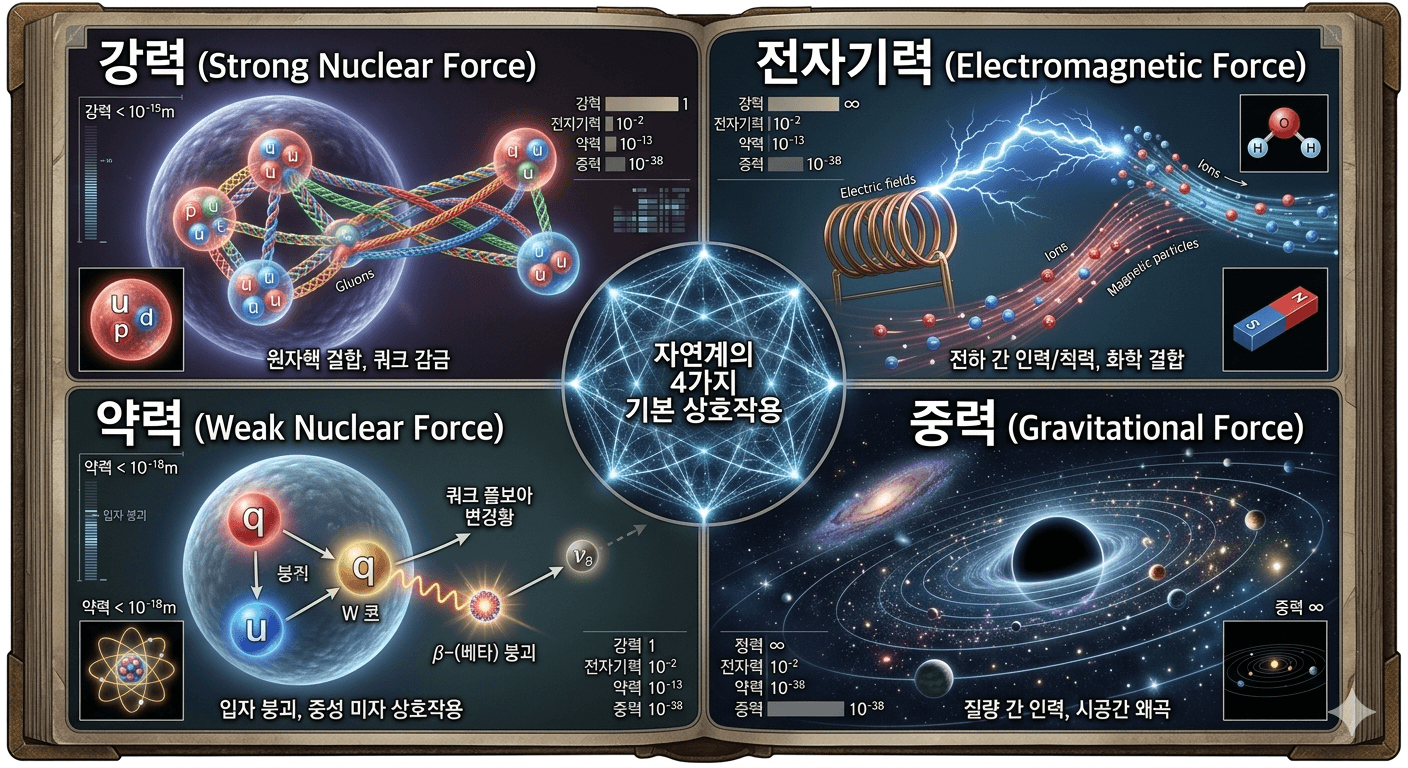 자연계 4대 힘 이미지
