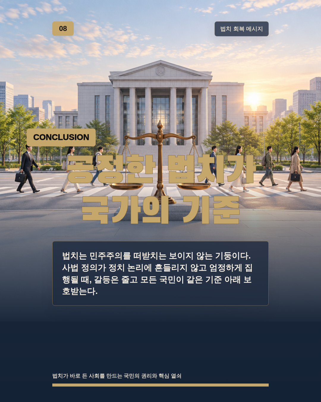 공정한 법치가 국가의 기준