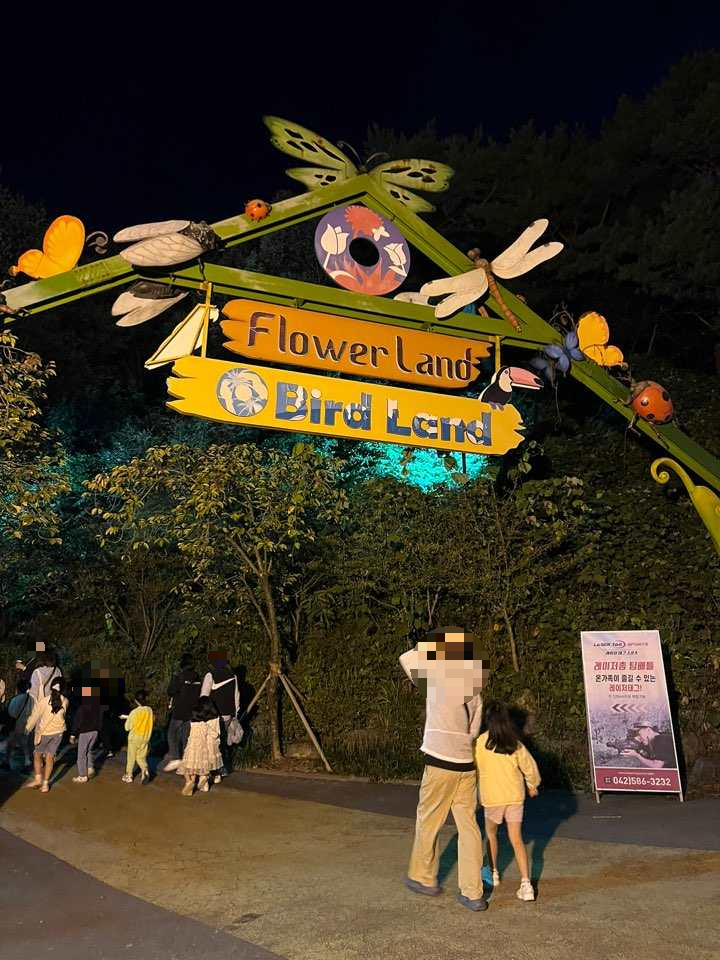 오월드 야간개장 가는 길