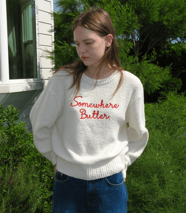 썸웨어버터 니트